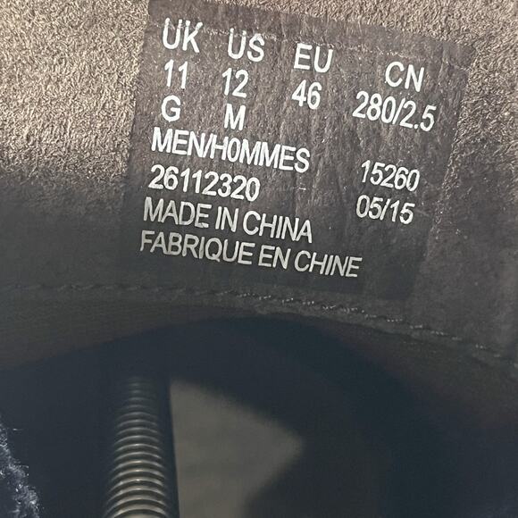 Clarks Men's Bushacre Rand Dark Navy Suede Chukka Boots Size 12 - Picture 5 of 8